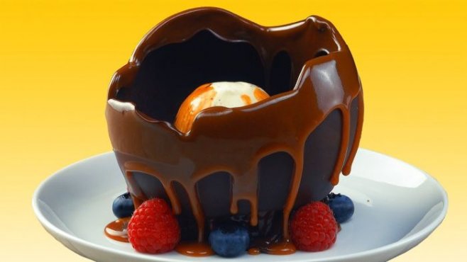 Шоколадный десерт с сюрпризом