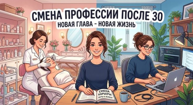 Смена профессии после 30: Как решиться на старт в новой нише и избежать главных ошибок