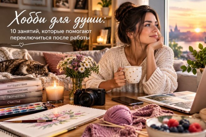 Хобби для души: 10 занятий, которые помогают переключиться после работы